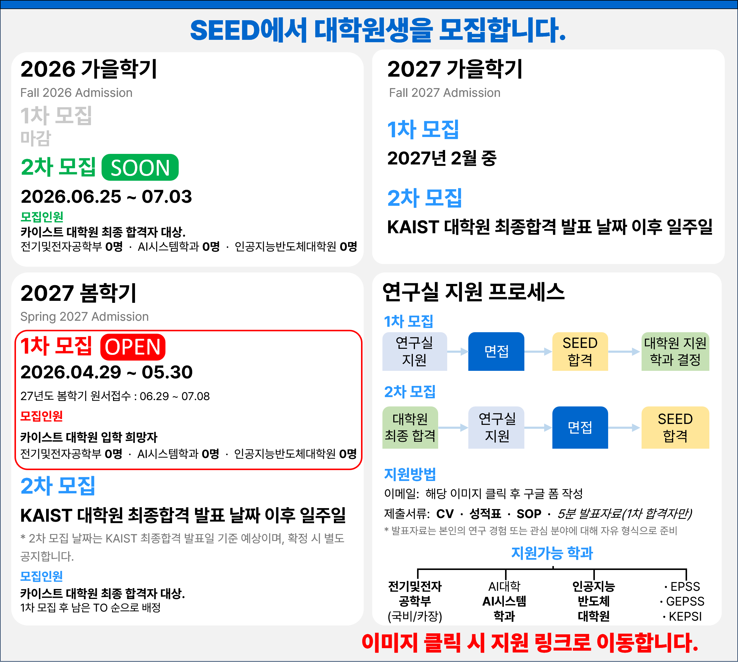 SEED Lab student recruiting